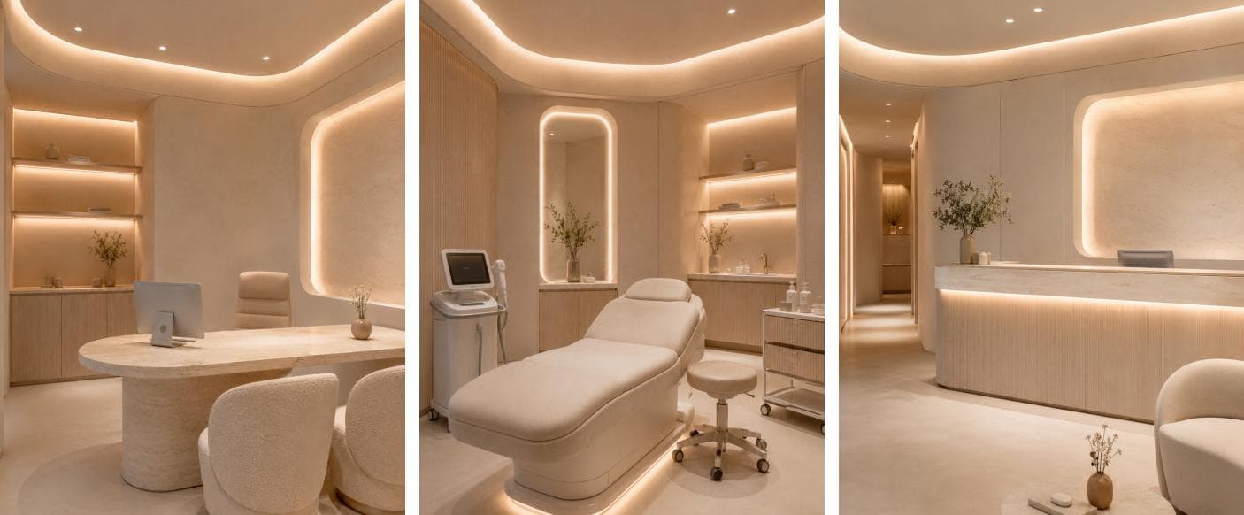 Interior of Emertat Beauty Polyclinic